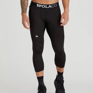 WOLACO Men's Black Compression Pants